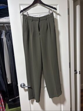 Olive Green Aritzia Effortless Pant